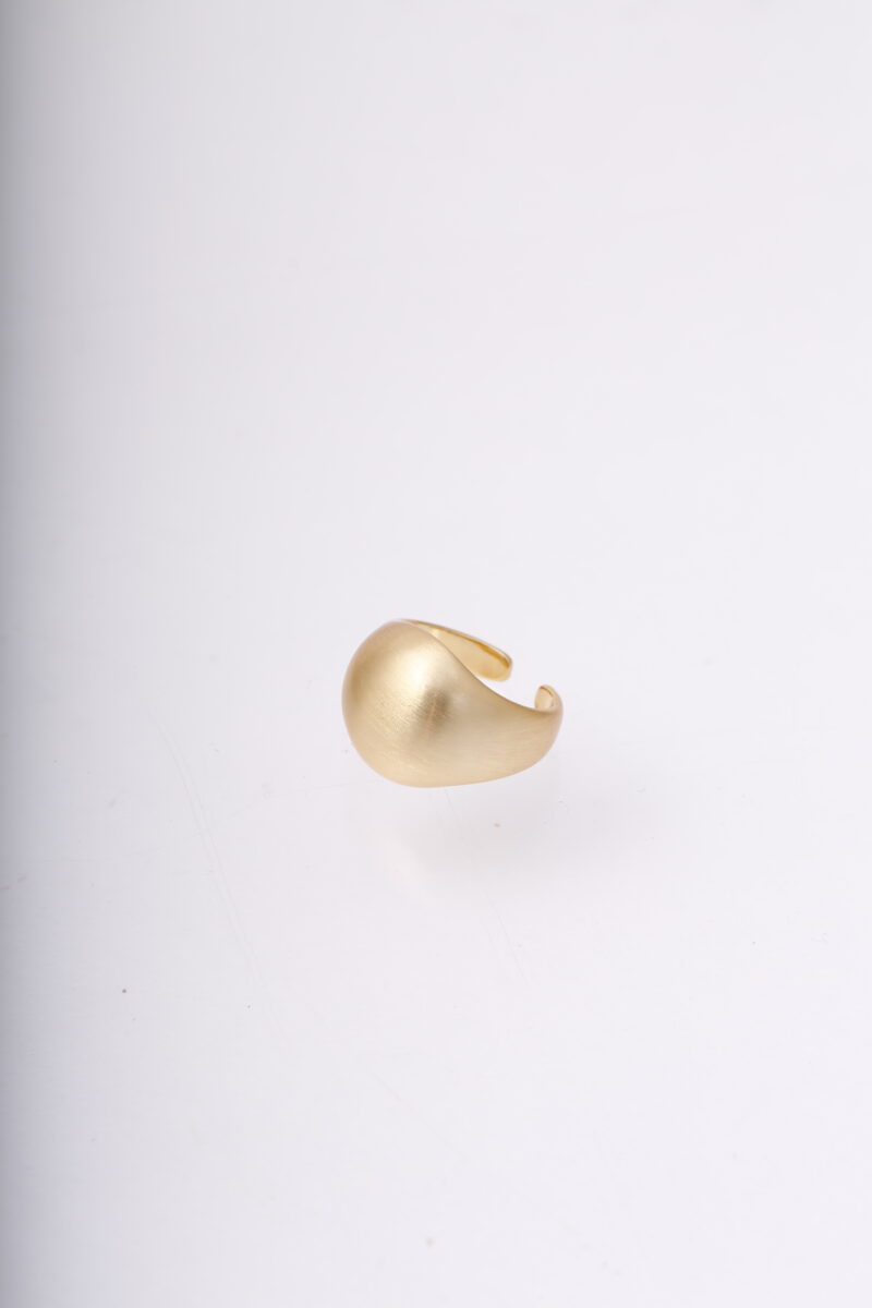 Anillo Dorado/ En Baño De Oro 24k. Marca Brazz By Roel.