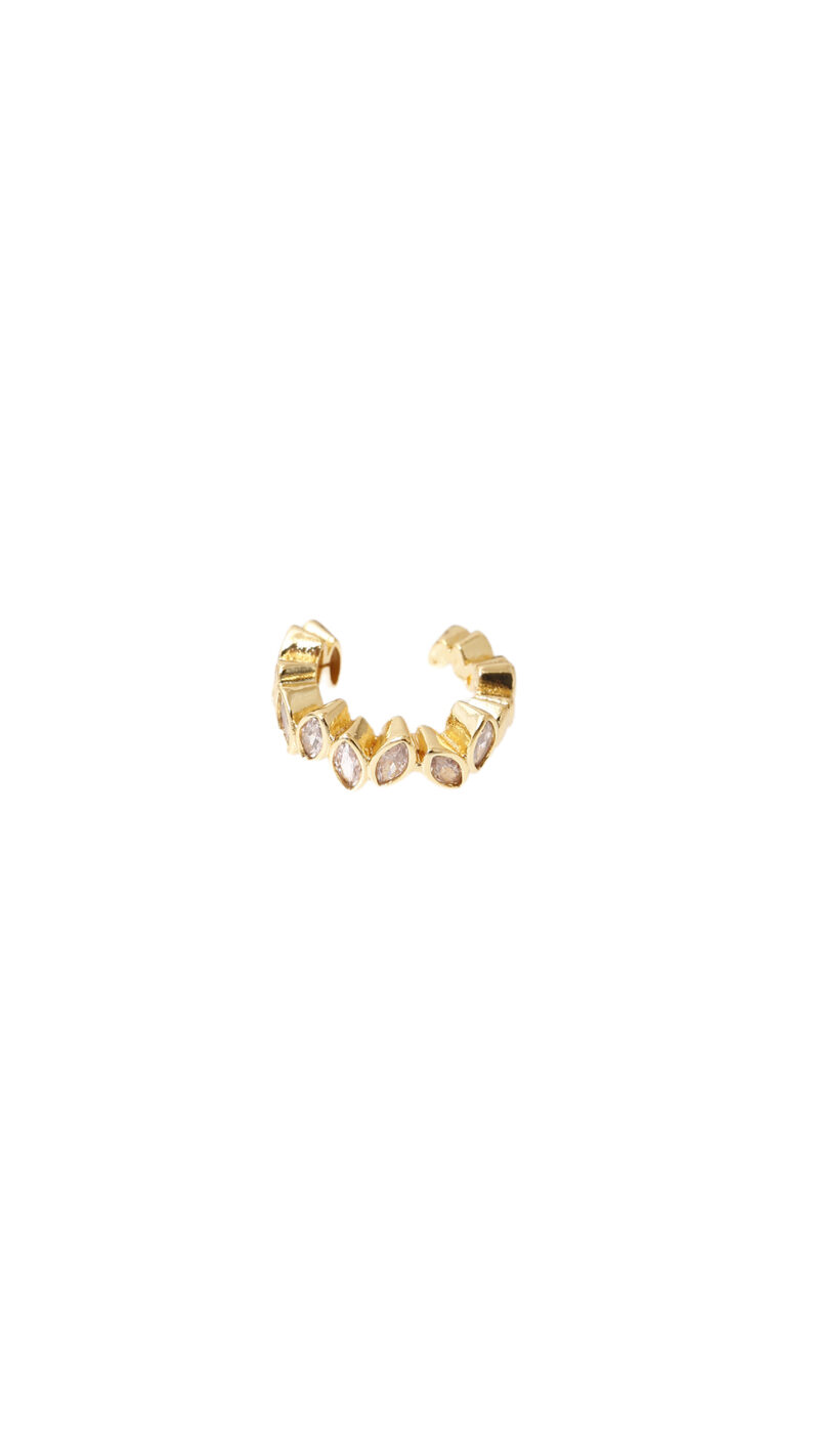 Earcuff Dorado/ En Baño De Oro 24k. Marca Brazz By Roel.