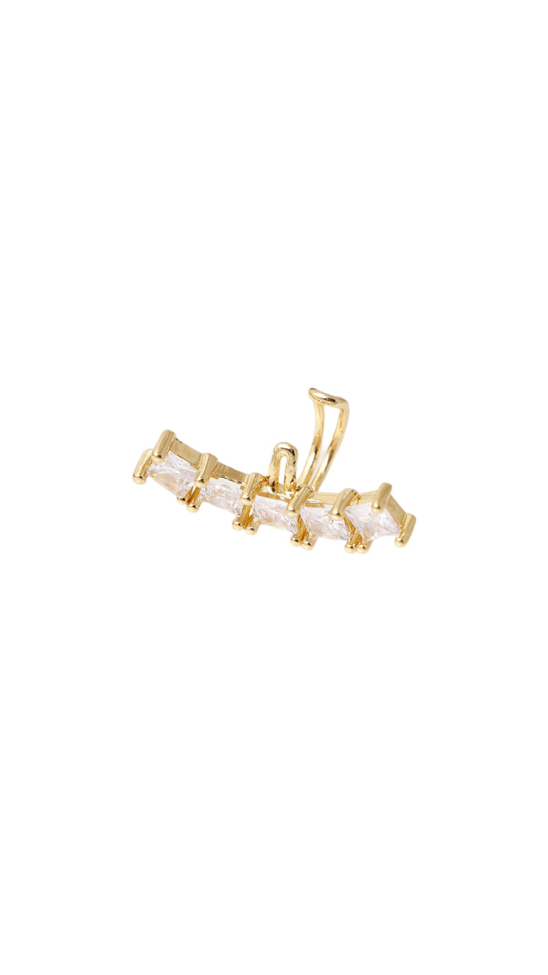 Earcuff Glow/ En Baño De Oro 24k. Marca Brazz By Roel.