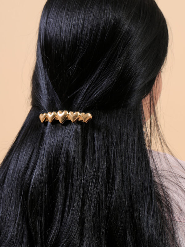 Hair Clips/ En Baño De Oro 24k. Marca Brazz By Roel.