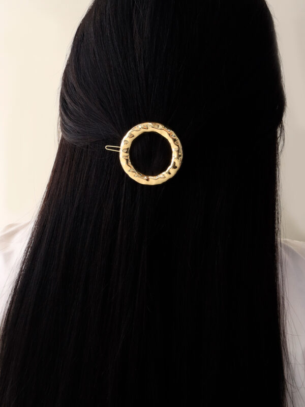 Hair Clips/ En Baño De Oro 24k. Marca Brazz By Roel.