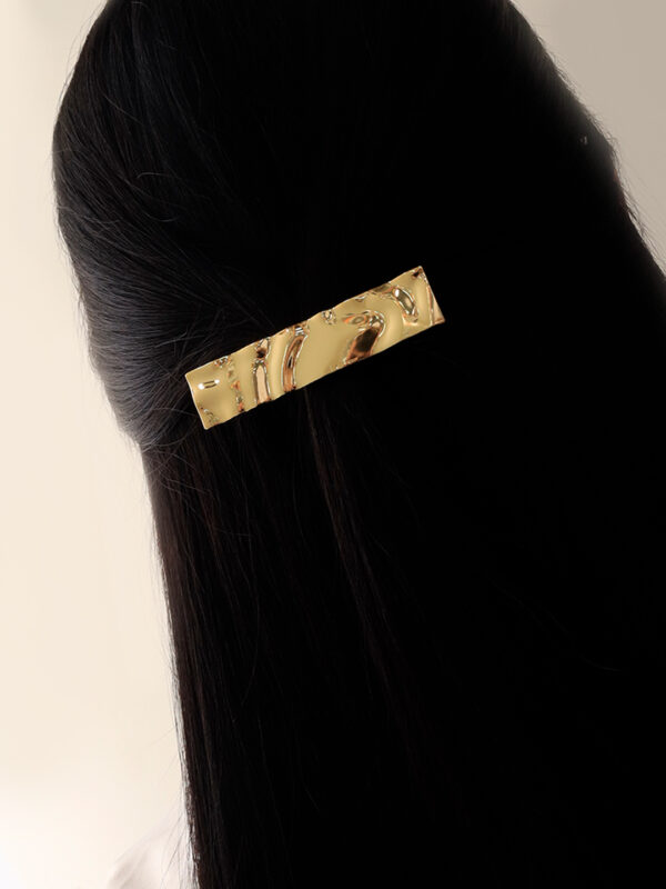 Hair Clips/ En Baño De Oro 24k. Marca Brazz By Roel.