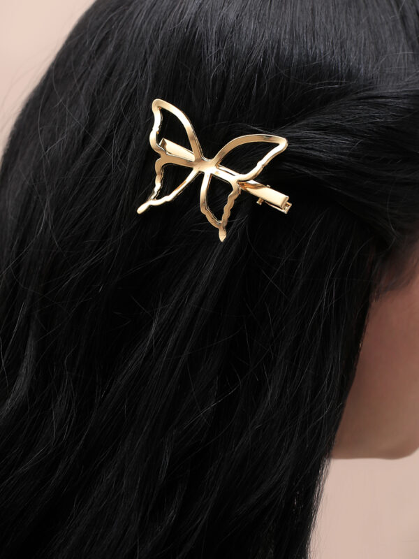 Hair Clips/ En Baño De Oro 24k. Marca Brazz By Roel.