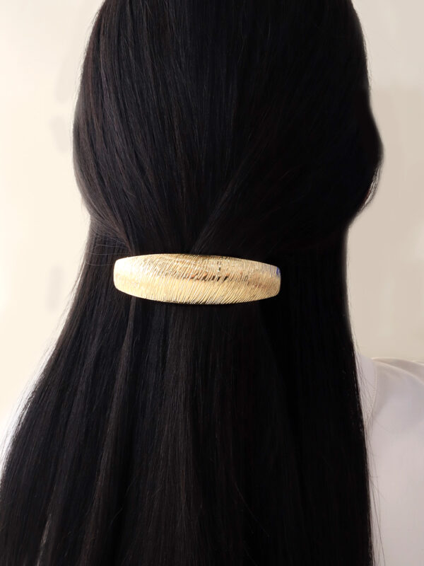 Hair Clips/ En Baño De Oro 24k. Marca Brazz By Roel.