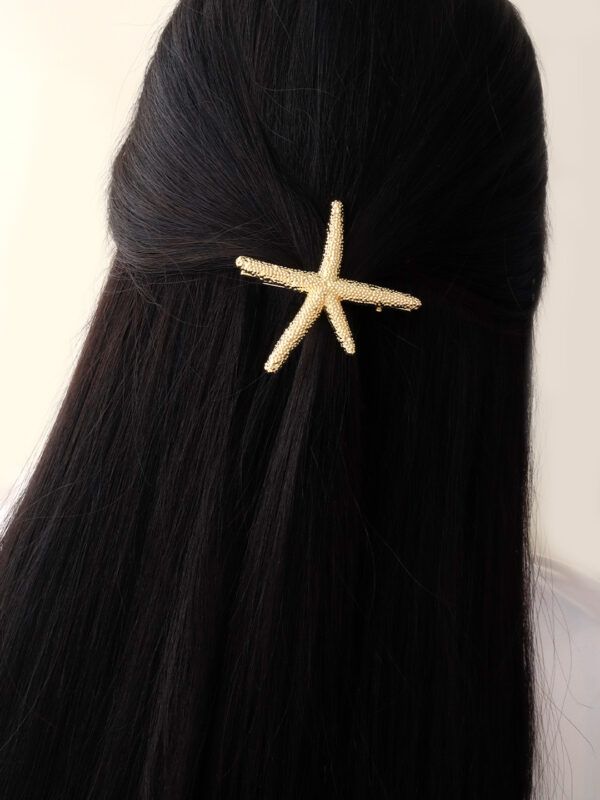 Hair Clips/ En Baño De Oro 24k. Marca Brazz By Roel.