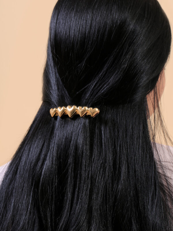 Hair Clips/ En Baño De Oro 24k. Marca Brazz By Roel.