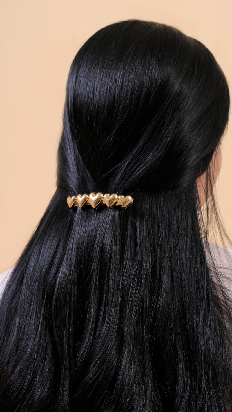 Hair Clips/ En Baño De Oro 24k. Marca Brazz By Roel.