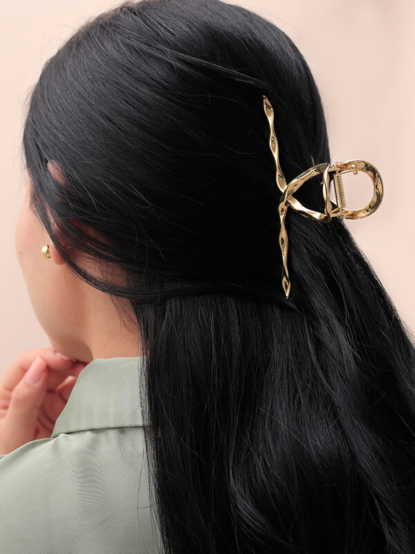 Hair Clips/ En Baño De Oro 24k. Marca Brazz By Roel.