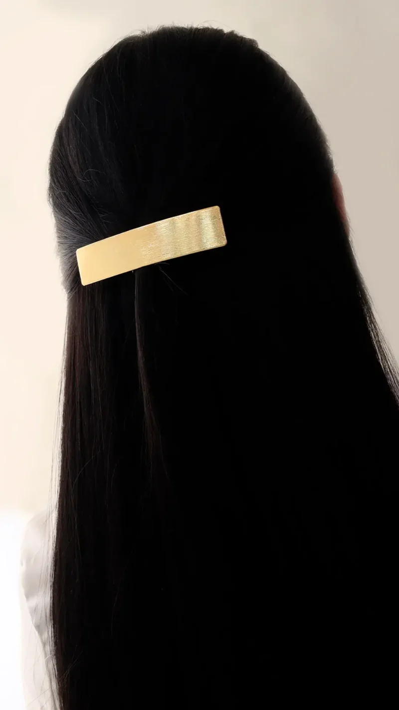 Hair Clips/ En Baño De Oro 24k. Marca Brazz By Roel.