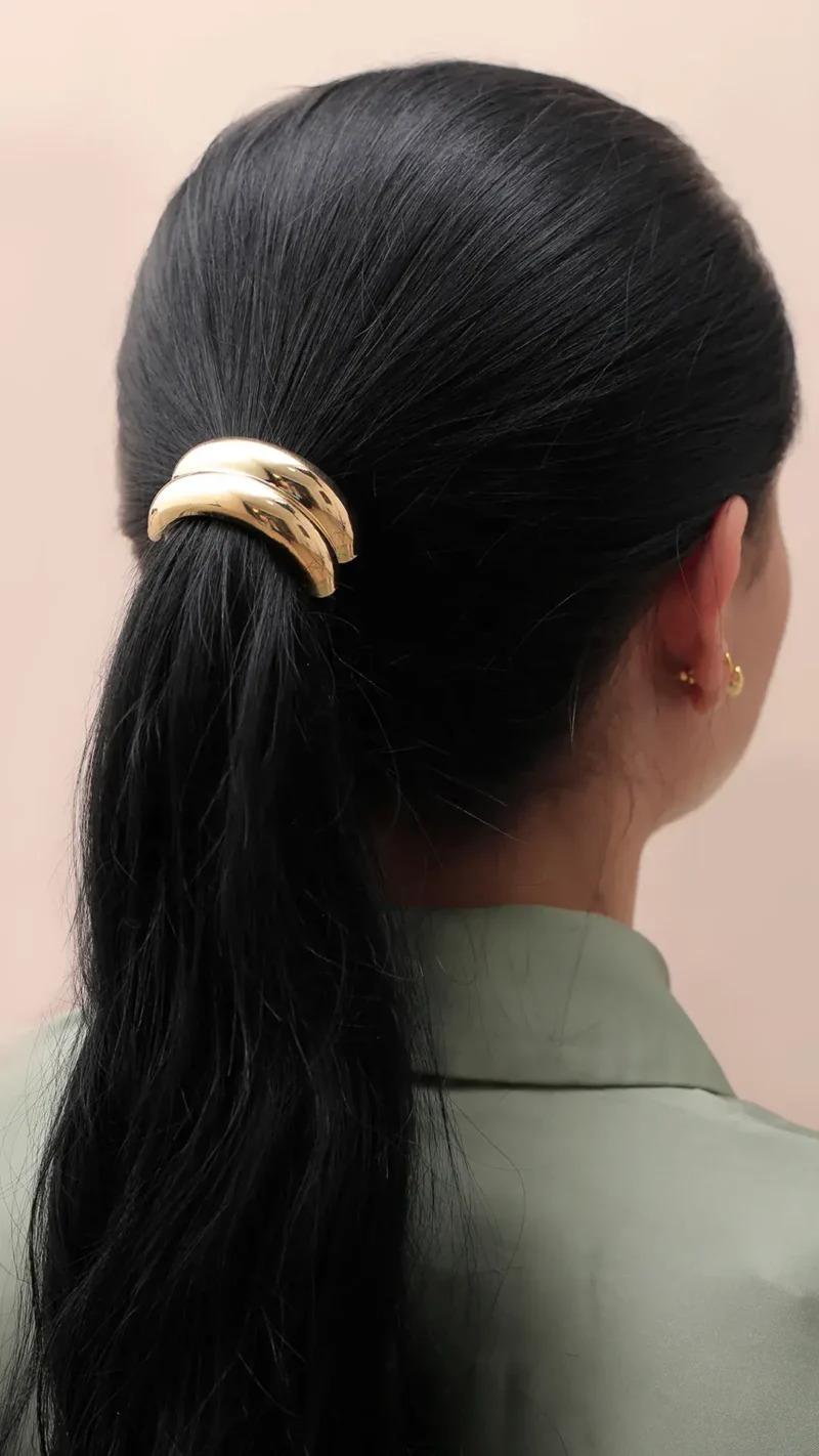 Pony Cuff/ En Baño De Oro 24k. Marca Brazz By Roel.