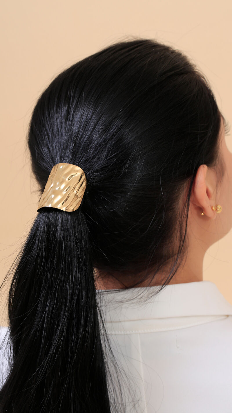 Pony Cuff/ En Baño De Oro 24k. Marca Brazz By Roel.