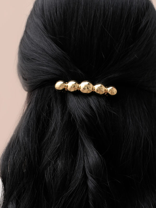 Hair Clips/ En Baño De Oro 24k. Marca Brazz By Roel.