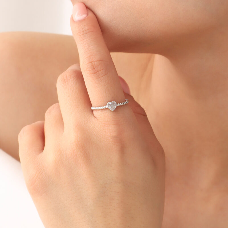 Anillo Delgado Corazón