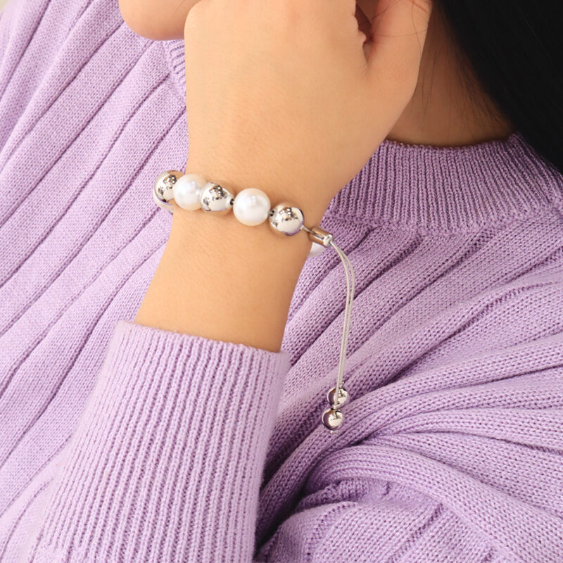 Pulsera Balines Y Perlas