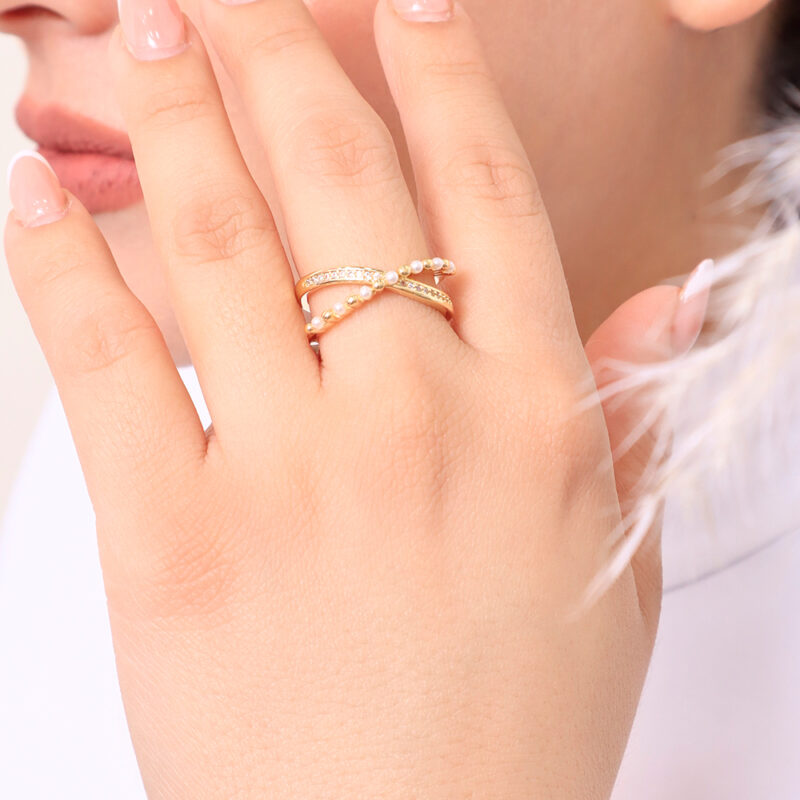 Anillo Lazo Dorado