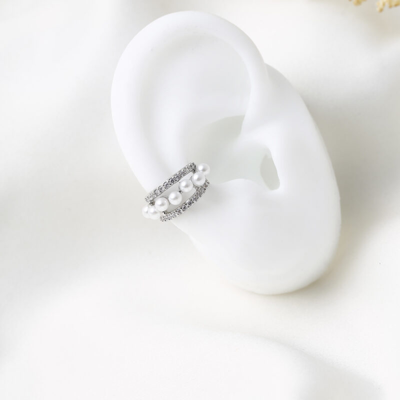Earcuff Perlas y Piedras